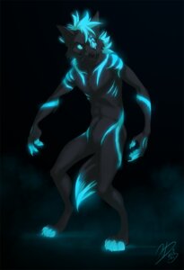 Rating: Safe Score: 0 Tags: 2012 anthro black_background bloodshot23 blue_eyes canid canine canis digitigrade e621 facial_markings glowing haurbus head_markings male mammal markings nude simple_background solo tail wolf User: bunchy7s