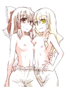 Rating: Questionable Score: 0 Tags: 2girls blonde_hair bloomers bloomers_(victorian) breast_press breasts female flat_chest hand_on_hip hips human japanese_clothes marisa_kirisame miko mizuki_riko nipples red_eyes reimu_hakurei ribbon rule34 symmetrical_docking topless touhou yuri User: bunchy7s Rating: Questionable Score: 0 Tags: 2girls blonde_hair bloomers bloomers_(victorian) breast_press breasts female flat_chest hand_on_hip hips human japanese_clothes marisa_kirisame miko mizuki_riko nipples red_eyes reimu_hakurei ribbon rule34 symmetrical_docking topless touhou yuri User: bunchy7s