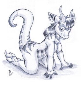 Rating: Questionable Score: 0 Tags: 2010 all_fours anthro blue_theme breasts dragon e621 ear_piercing female flinters horn monochrome mythological_creature mythological_scalie mythology non-mammal_breasts nude piercing scalie sketch solo tail User: bunchy7s
