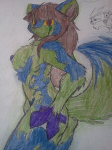 Rating: Questionable Score: 0 Tags: 3:4 alien anthro big_breasts bioluminescence breasts butt canid canine claws e621 female fluffy fluffy_tail glowing hair hi_res looking_at_viewer mammal nipples nude red_eyes redgreenfluffball solo tail topaz_(rgfb) User: bunchy7s