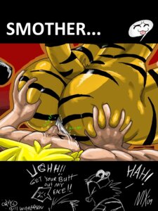 Rating: Explicit Score: 0 Tags: 3:4 asphyxiation blonde_hair bodily_fluids butt calvin calvin_(calvin_and_hobbes) calvin_and_hobbes comic crossgender cunnilingus dialogue digital_media_(artwork) dominant dominant_female duo e621 english_text facesitting felid female forced forced_oral genital_fluids genitals hair hobbes human interspecies male male/female mammal monkeyxflash mtf_crossgender oral pantherine pussy rule34 rule_63 sex simple_background sitting sitting_on_another sitting_on_face smothering stripes tail text tiger vaginal vaginal_fluids vulva User: bunchy7s