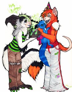 Rating: Safe Score: 0 Tags: 2007 anthro aye-aye bat birthday duo e621 female fred fur glamfur lemur mammal marium orange_body orange_fur primate procyonid psychodjinn raccoon simple_background strepsirrhine tail tattoo User: bunchy7s