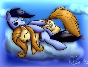 Rating: Safe Score: 0 Tags: 2012 blue_eyes blush cloud cuddling cutie_mark duo e621 equid equine eyes_closed fan_character feathered_wings feathers female hair happy_(character) hasbro male male/female mammal multicolored_hair my_little_pony mythological_creature mythological_equine mythology n1de orange_hair pegasus quadruped signature tail torn_(character) two_tone_hair wings User: bunchy7s