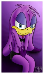 Rating: Safe Score: 0 Tags: anthro avian beak bikini biped bird black_clothing blue_eyeliner blue_eyes border breasts cleavage clothed clothing cloudedfuture e621 eyeliner female half-closed_eyes hirundinid makeup narrowed_eyes non-mammal_breasts oscine passerine purple_background purple_body sega simple_background sitting skimpy solo sonic_riders sonic_the_hedgehog_(series) swallow_(bird) swimwear tight_clothing two-piece_swimsuit wave_the_swallow white_border User: bunchy7s