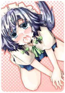 Rating: Explicit Score: 0 Tags: blue_eyes bow braid cum dog_tail facial female hair_ribbon maid ribbon rule34 sakuya_izayoi silver_hair solo tail tora touhou twin_braids User: bunchy7s