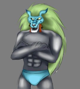Rating: Questionable Score: 0 Tags: 5_fingers abs alpha_channel bad_metadata bandai_namco briefs bulge canid canine clothed clothing colored_sketch crossed_arms digimon digimon_(species) e621 fingers front_view glowing glowing_eyes green_hair grey_body hair hi_res long_hair looking_at_viewer male mammal mercurymon missing_sample simple_background sketch skimpy solo standing topless transparent_background underwear unknown_artist User: bunchy7s