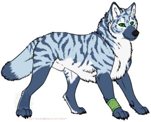 Rating: Explicit Score: 0 Tags: animal_genitalia canid canine canis cool_colors e621 feral fully_sheathed fur genitals green_band green_eyes male mammal quadruped sheath smile solo standing striped_body striped_fur stripes tail toradoshi watermark wolf User: bunchy7s
