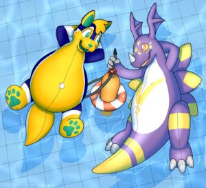 Rating: Safe Score: 0 Tags: animate_inanimate anthro bandai_namco canid canine canis dax_(dax) digimon domestic_dog dragon dragoneer_(character) duo e621 fakemon fan_character green_eyes inflatable inflation living_inflatable male mammal murasadramon mythological_creature mythological_scalie mythology nozzle paws pool_toy rawr_(artist) red_eyes scalie swimming_pool tail water User: bunchy7s