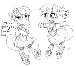 Rating: Safe Score: 0 Tags: 2013 bonbon_(mlp) clothed clothing dialogue duo e621 earth_pony english_text equid equine female friendship_is_magic hasbro horn horse lyra_heartstrings_(mlp) maid_uniform mammal mewball monochrome my_little_pony mythological_creature mythological_equine mythology navel pony simple_background text unicorn uniform white_background User: bunchy7s Rating: Safe Score: 0 Tags: 2013 bonbon_(mlp) clothed clothing dialogue duo e621 earth_pony english_text equid equine female friendship_is_magic hasbro horn horse lyra_heartstrings_(mlp) maid_uniform mammal mewball monochrome my_little_pony mythological_creature mythological_equine mythology navel pony simple_background text unicorn uniform white_background User: bunchy7s