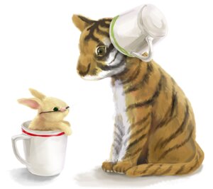 Rating: Safe Score: 0 Tags: ambiguous_gender barnaby_brooks_jr brown_eyes coffee_mug container cup duo e621 eye_contact eyewear felid feral glasses green_eyes harukaze if_it_fits_i_sits_(meme) in_container in_cup kaburagi_t_kotetsu lagomorph leporid looking_at_another mammal meme pantherine rabbit side_view simple_background stripes tail tiger tiger_and_bunny white_background User: bunchy7s