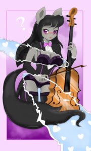 Rating: Questionable Score: 0 Tags: 2014 absurd_res anthro anthrofied black_hair black_tie_(suit) blush bow_(feature) bow_(stringed_instrument) bow_tie bowed_string_instrument bra breasts cello cleavage clothed clothing cutie_mark e621 earth_pony equid equine female friendship_is_magic fur hair hasbro heart_symbol hi_res horse internal legwear long_hair mammal musical_instrument my_little_pony octavia_(mlp) panties playing_music pony purple_eyes question_mark solo stockings string_instrument suit underwear zzvinniezz User: bunchy7s