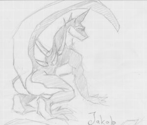 Rating: Safe Score: 0 Tags: butt claws dragon e621 greyscale horn jakob_(megfluff) kneeling male megfluff monochrome muscular muscular_male mythological_creature mythological_scalie mythology nude raised_tail scalie sketch solo tail User: bunchy7s