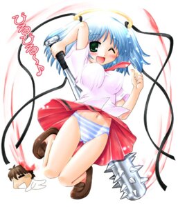 Rating: Questionable Score: 0 Tags: 1girls blue_hair blue_panties bokusatsu_tenshi_dokuro-chan breasts club dokuro_mitsukai excalibolg female gore green_eyes guro halo hase_yu jumping kanabo kanabou kusakabe_sakura midriff mitsukai_dokuro navel necktie panties pantyshot ribbon rule34 sakura_kusakabe shirt skirt skirt_lift smile solo spiked_club striped striped_panties thigh_gap thighs tied_hair twintails underwear weapon wink User: bunchy7s