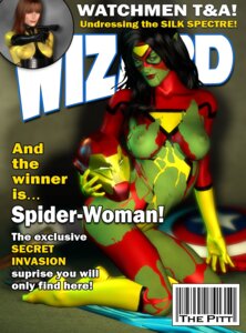 Rating: Explicit Score: 0 Tags: 2girls 3d character_name cosplay cover_page crossover dc dc_comics female female_only human iron_man_helmet jessica_drew magazine_cover marvel marvel_comics new_avengers rule34 secret_invasion signature silk_spectre skrull skrull_queen spider-man_(series) spider-woman spider-woman_(cosplay) straight_hair text the_pitt veranke watchmen wizard_magazine User: bunchy7s