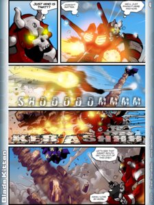 Rating: Safe Score: 0 Tags: 2009 3:4 ambiguous_gender blade_kitten cloak clothed clothing comic duo e621 humanoid machine melee_weapon not_furry outside robot steve_stamatiadis sword text weapon User: bunchy7s