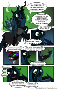 Rating: Safe Score: 0 Tags: 2014 arthropod black_body black_fur black_hair changeling_(mlp) comic crown crystal donzatch e621 english_text equid equine female feral friendship_is_magic fur green_eyes hair hasbro headgear hi_res horn king_sombra_(mlp) magic male mammal my_little_pony mythological_creature mythological_equine mythology queen_chrysalis_(mlp) red_eyes teeth text unicorn url villainous User: bunchy7s