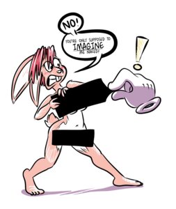 Rating: Questionable Score: 0 Tags: 2011 anthro blush censor_bar censored clothing denied dialogue disembodied_hand drama duo e621 english_text exclamation_point female fran_cervice fur gloves hair handwear imagination lagomorph leporid mammal nude parody physical_censor_bar pink_body pink_fur pink_hair plucking rabbit simple_background sonderjen text the_truth what white_background User: bunchy7s