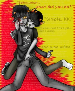 Rating: Explicit Score: 0 Tags: 2boys artist_request black_eyes black_hair blood clothing dialogue gay grey_skin hand_in_pants homestuck horns karkat_vantas male ms_paint_adventures pointy_ears rule34 sharp_teeth short_hair smile sollux_captor source_request text toxic_yaoi troll yandere yaoi yellow_background yellow_eyes yellow_nails User: bunchy7s