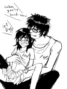 Rating: Explicit Score: 0 Tags: /a/-tan /v/-tan 4chan board-tan clothed darklydreamingsombre glasses male male_only monochrome open_mouth pixel rule34 smile white_background yaoi User: bunchy7s
