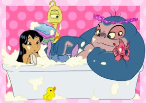 Rating: Questionable Score: 0 Tags: 1_eye 2010 4_eyes 4_fingers alien annoyed antennae_(anatomy) bathing bathtub black_hair blue_body blue_eyes blue_fur blue_skin brown_eyes brush bubble bubble_bath carrying_another chiisuke child clothed clothing disney dotted_background e621 experiment_(lilo_and_stitch) facial_markings female fingers forehead_markings fur group hair half-closed_eyes head_markings head_tuft human humor jumba_jookiba kweltikwan lilo_and_stitch lilo_pelekai long_hair looking_at_another male mammal markings multi_eye narrowed_eyes notched_ear obese one_eye_closed open_mouth overweight pattern_background pink_background plorgonarian red_body red_fur rubber_duck simple_background splodyhead stitch_(lilo_and_stitch) topless towel tuft wendy_pleakley young young_human User: bunchy7s