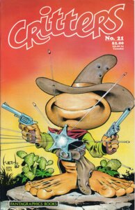 Rating: Safe Score: 0 Tags: 1987 badge belt big_feet buckle bullet cactus carl_barks clothing comic cover cover_art cover_page critters_(comic_book) dated e621 english_text eyeless feet grass gun handgun hat headgear headwear holster isz kerchief magazine_cover male parody plant ranged_weapon revolver rock sam_kieth shirt smile solo star_badge text topwear traditional_media_(artwork) weapon User: bunchy7s