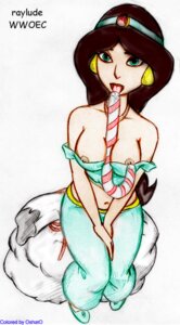 Rating: Explicit Score: 0 Tags: aladdin_(1992_disney_film) arabian_clothes candy_cane christmas disney disney_princess female female_only harem_outfit human jasmine_(aladdin) lowres middle_eastern middle_eastern_clothing middle_eastern_female nipples persian_clothing persian_female princess princess_jasmine raylude royalty rule34 solo straight_hair white_background wwoec User: bunchy7s