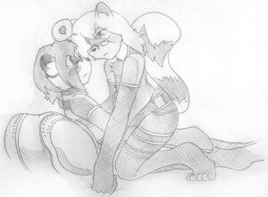 Rating: Safe Score: 0 Tags: ailurid ambiguous_gender anthro bear cuddling duo e621 eyewear giant_panda glasses graphite_(artwork) greyscale kaishi mammal monochrome red_panda romantic romantic_couple tail traditional_media_(artwork) unknown_artist User: bunchy7s
