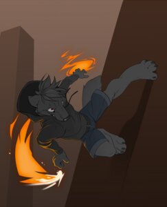 Rating: Safe Score: 0 Tags: action_pose anthro canid canine canis demicoeur digital_media_(artwork) e621 magic male mammal pose redsox solo tail wolf User: bunchy7s