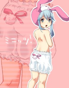 Rating: Questionable Score: 0 Tags: 1girls animal_ears animal_hood ass bemani bloomers_(victorian) blue_eyes blue_hair bunny_ears bunny_hood fake_animal_ears female hood hood_up konami minit's pink_background pop'n_music rule34 solo topless User: bunchy7s