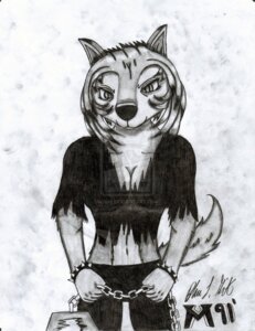 Rating: Safe Score: 0 Tags: 2012 alpha_and_omega alternative_fashion anthro anthrofied bear_trap black_clothing black_nose breasts canid canine canis clothing cuff_(restraint) distracting_watermark e621 female goth ink_(disambiguation) kate_(alpha_and_omega) looking_at_viewer mammal mitsi1991 restraints shackles simple_background sketch solo tail trap_(contrivance) watermark wolf User: bunchy7s