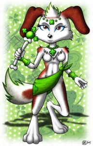 Rating: Questionable Score: 0 Tags: anthro biped bone breasts brown_eyes canid canine canis chris_chan clothing dcencia digitigrade domestic_dog e621 female jewelry mammal multicolored_body navel necklace patti_(chris_chan) patti_chandler shamrock solo standing tail User: bunchy7s