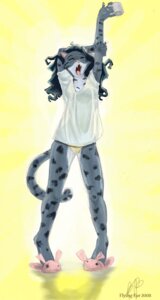 Rating: Questionable Score: 0 Tags: animal_slippers anthro beverage bunny_slippers clothing coffee domestic_cat e621 felid feline felis female flying-fur food footwear mammal open_mouth shirt shoes slippers solo stretching tail topwear underwear waking_up yawn User: bunchy7s