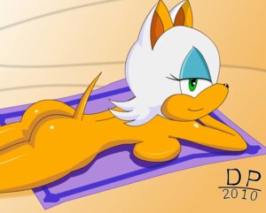 Rating: Questionable Score: 0 Tags: anthro bat beach breasts butt dp_(artist) e621 female green_eyes hair high-angle_view mammal on_towel outside rouge_the_bat sand seaside sega solo sonic_the_hedgehog_(series) sunbathing towel white_hair User: bunchy7s