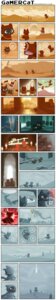 Rating: Safe Score: 0 Tags: absurd_res ambiguous_gender comic death domestic_cat duo_focus e621 felid feline felis gamercat_(character) grief group hi_res inside journey_(game) long_image mammal outside sad samantha_whitten sand scarf snow sony_corporation sony_interactive_entertainment tall_image teamwork the_gamercat underwater water User: bunchy7s