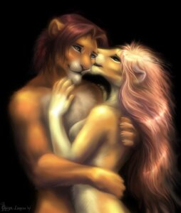 Rating: Questionable Score: 0 Tags: anthro black_background blue_eyes claws duo e621 felid female fur green_eyes hug kissing lion male male/female mammal nude omega_(omega_lioness) omega_lioness orange_body orange_fur pantherine romantic romantic_couple sandro_(lion) simple_background User: bunchy7s
