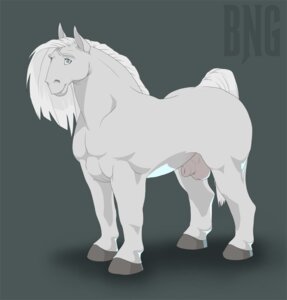Rating: Explicit Score: 0 Tags: anatomically_correct animal_genitalia balls bng cremello e621 equid equine feral fully_sheathed fur genitals hair hooves horse male mammal no_pupils pose sheath smile solo standing white_body white_fur white_hair User: bunchy7s
