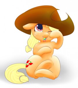 Rating: Safe Score: 0 Tags: 2014 applejack_(mlp) blonde_hair bubble_kitten17 clothing cowboy_hat cutie_mark e621 earth_pony equid equine female feral freckles friendship_is_magic fur hair hasbro hat headgear headwear hi_res horse mammal my_little_pony one_eye_closed orange_body orange_fur pony simple_background sitting solo white_background User: bunchy7s