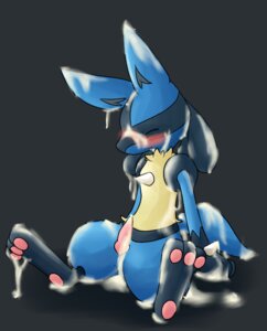 Rating: Explicit Score: 0 Tags: blush closed_eyes color cum feral fur lucario male male_only nude penis pokemon pokemon_(species) rule34 sitting solo tagme User: bunchy7s