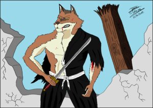 Rating: Questionable Score: 0 Tags: 2012 anthro biceps bleach_(series) canid canine canis e621 hi_res male mammal maxime-jeanne muscular muscular_anthro muscular_male sajin_komamura shinigami_uniform solo wolf User: bunchy7s