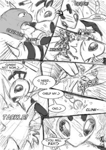 Rating: Questionable Score: 0 Tags: ambiguous_gender arthropod beedrill black_and_white comic dialogue e621 ekans english_text feral generation_1_pokemon hymenopteran insect mammal monochrome nintendo pokemon pokemon_(species) raticate rodent s-nina text User: bunchy7s