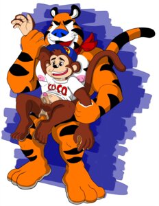 Rating: Explicit Score: 0 Tags: anal anal_penetration anthro balls big_penis bodily_fluids bottomless clothed clothing coco_pops coco_the_monkey countershading crossover cum dominant duo e621 erection felid foreskin frosted_flakes fur genital_fluids genitals haplorhine happy happy_sex hi_res humanoid_genitalia humanoid_penis kellogg's larger_dom larger_male male male/male male_penetrated male_penetrating male_penetrating_male mammal mascot monkey monkeysuit nipples nude pantherine partially_retracted_foreskin penetration penis primate sex size_difference smaller_male tail tiger tony_the_tiger User: bunchy7s
