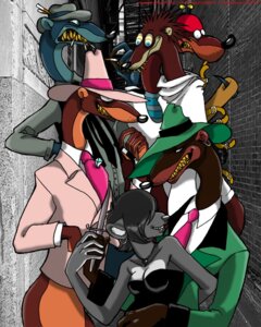 Rating: Safe Score: 0 Tags: 2007 anthro baseball_bat bat_(object) breasts cigarette cleavage clothed clothing disney e621 female fur gangster greasy_(character) group hair hat headgear headwear inky_minky knife least_weasel male mammal mink mixed_media mobster mustelid musteline photo_background photography_(artwork) psycho_(character) restraints simple_background slime_(character) smarty_weasel smoking straitjacket stupid_(character) suit toon_patrol true_musteline unknown_artist weasel wheezy who_framed_roger_rabbit User: bunchy7s