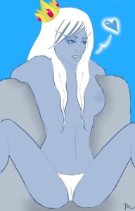 Rating: Explicit Score: 0 Tags: adventure_time blue_background blue_skin blue_theme female heart ice_queen_(adventure_time) mostly_nude rule34 solo tagme white_hair User: bunchy7s