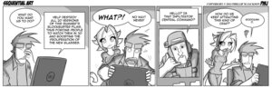 Rating: Safe Score: 0 Tags: angry anthro armor arthur_mathews comic computer conditional_dnp dialogue domestic_cat duo e621 electronics english_text felid feline felis female greyscale hair headgear helmet human james_cameron jollyjack kat_vance laptop male mammal monochrome sequential_art tail text video_call User: bunchy7s