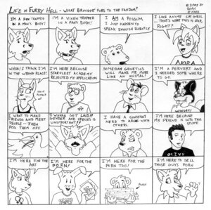 Rating: Explicit Score: 0 Tags: 2001 american_opossum anthro avian beak bear bird black_and_white canid canine canis clothed clothing collar comic dialogue domestic_cat drawing_(object) e621 english_text eyewear fandom felid feline felis female female_symbol feral fox furry_fandom furry_lifestyle gender_symbol glasses grid_layout group human humor lagomorph leporid life_in_furry_hell looking_at_viewer male mammal marsupial mephitid meta_humor monochrome open_clothing open_shirt open_topwear pornography rabbit sean_o'hare shirt simple_background ska skunk speech_bubble star_trek starfleet_insignia starfleet_uniform symbol text the_truth topwear uniform white_background wolf User: bunchy7s