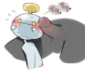 Rating: Explicit Score: 0 Tags: ambiguous_gender bald balls black_hair blush bodily_fluids chimecho cum cum_on_face cum_on_penis duo e621 erection generation_3_pokemon genital_fluids genitals grey_body grey_penis grey_skin hair heart_symbol human interspecies japanese japanese_text komeko-nk larger_male looking_at_viewer male mammal messy nintendo nude orgasm penis pink_penis pokemon pokemon_(species) pokephilia precum pubes raised_arm simple_background size_difference smaller_ambiguous text white_background yellow_eyes User: bunchy7s
