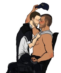 Rating: Explicit Score: 0 Tags: 2boys blush blush_lines blushing caucasian_male face_to_face facing_another fully_clothed fully_clothed_male hat hispanic_male holding_shirt james_vega jeff_moreau latino_male male male_only mass_effect rabbitzoro rule34 sitting sitting_on_lap sitting_on_person tagme taking_shirt_off yaoi User: bunchy7s