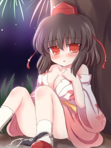 Rating: Explicit Score: 0 Tags: beige_skin black_hair black_panties blush bow bow_panties breasts cleavage clothes color convenient_leg cum female female_only hair hat japanese_clothes kimono night outdoors panties panties_around_one_leg red_eyes rule34 ry shameimaru_aya short_hair side-tie_panties sitting solo tokin_hat touhou underwear untied yukata User: bunchy7s