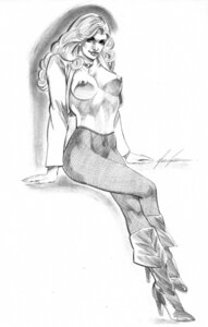 Rating: Explicit Score: 0 Tags: 1girls areolae big_breasts black_canary breasts dc dc_comics female female_only green_arrow_(series) greyscale high_heels large_breasts long_hair mike_grell navel nipples rule34 signature smile solo text User: bunchy7s