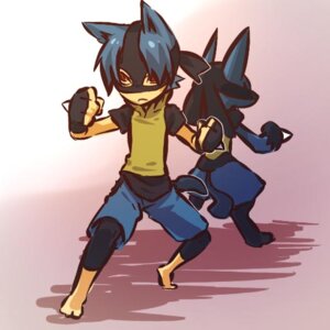 Rating: Safe Score: 0 Tags: 1:1 alternate_species anthro black_body black_fur blue_body blue_fur canid canine cosplay duo e621 fur generation_4_pokemon hitec human humanized lucario male mammal nintendo pokemon pokemon_(species) pokemon_trainer red_eyes tail yellow_body yellow_fur User: bunchy7s